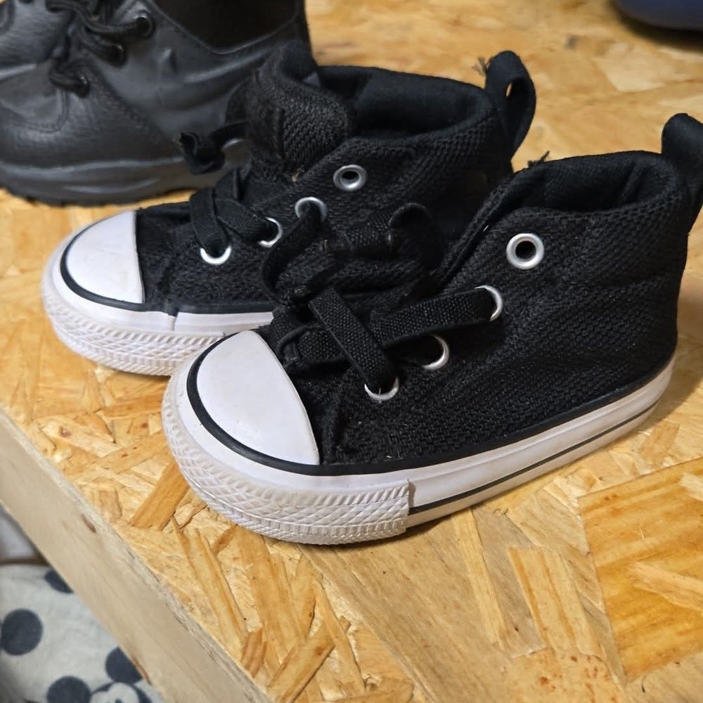 Converse Black and White Kids Sneakers
